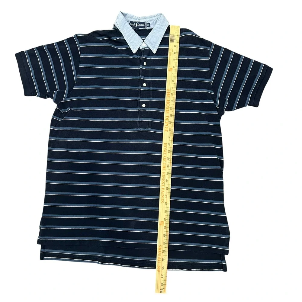 Ralph Lauren‎ Men's Shirt Striped Collared XL Nautical Old Money Preppy